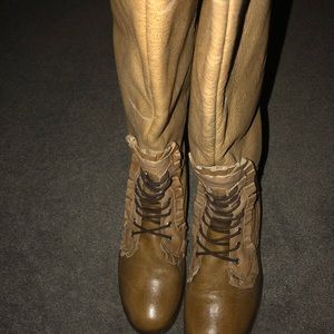 Brown tall boots
